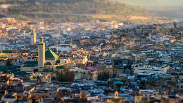 vue de la medina a fes morocco photo en arriere plan maroc belle numerique 222584216